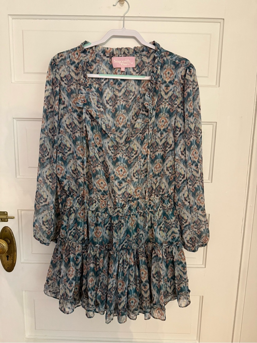 Sincerely Ours Long Sleeve Mini Dress